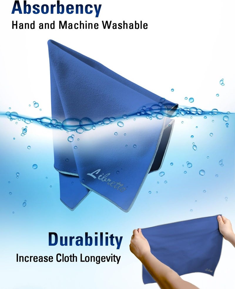 Libretto Microfiber Polish Cloth, 3 Useful Sizes in 1 Pack, Violin and Cello Cleaning & Polishing Products, Blue, Lint-Free, Super Soft, Gift, for Piano, Guitar, Ukulele, Trumpet, Saxophone, Laptop - Image 5